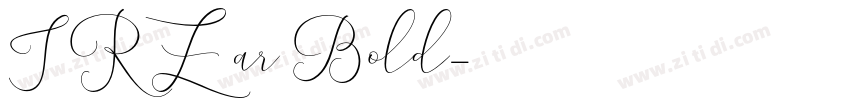 IRZar Bold字体转换